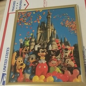 Disneyworld or Disneyland framed picture